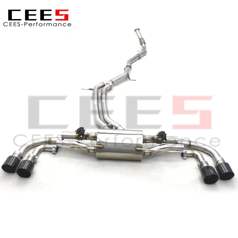 cees Catback Exhaust System For Porsche Cayenne E3 3.0T 2018-2023 Escape Stainless Steel Exhaust Pipe Muffler Downpipe Assembly