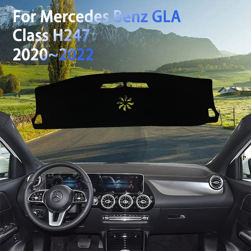 For Mercedes Benz GLA Class H247 2020~2022 Car Dashboard Cover Dustproof Sun-shading Protector PadInterior Mouldings Sticker