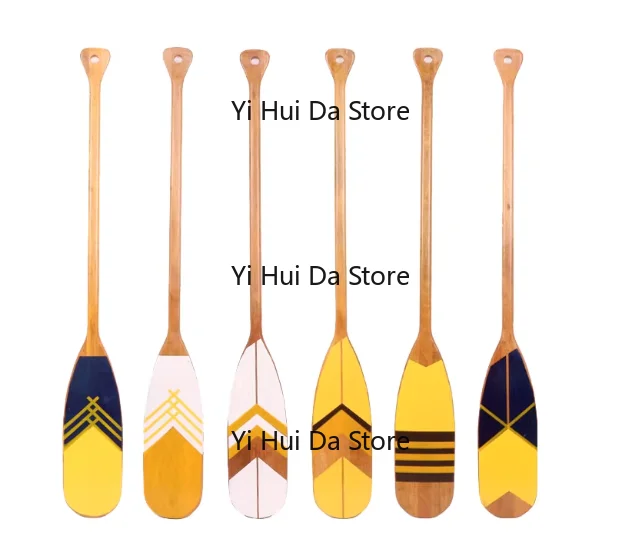 120cm Vintage Style Decoration Wooden Rowing Boat Oars Canoe Paddle