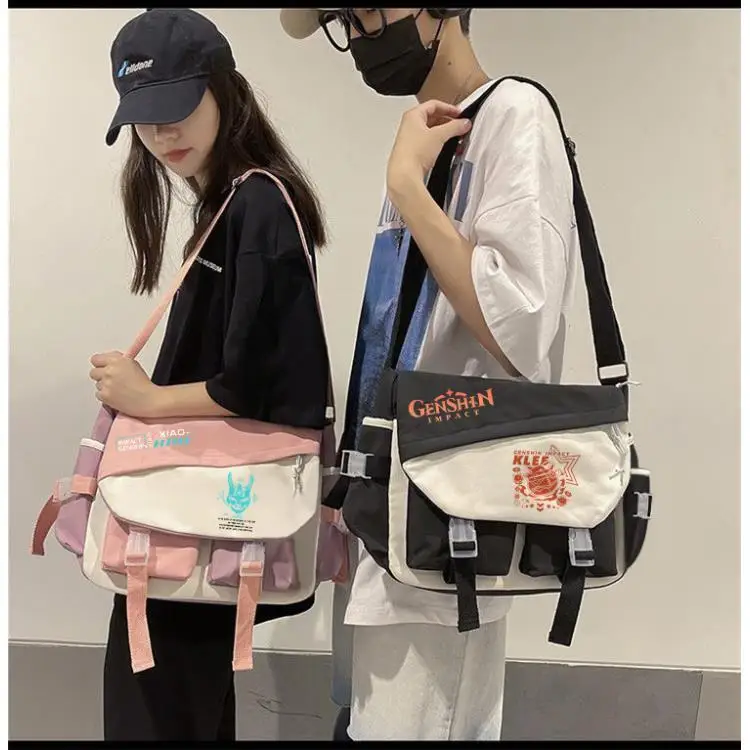 Genshin Impact Crossbody Xiangling Junior Boys And Girls High School Large Capacity Shoulder Bag College Students Casual A