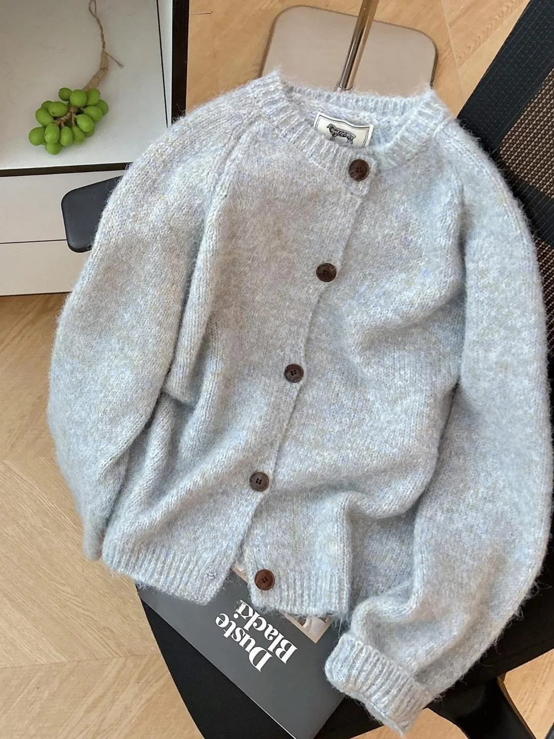 Los gebreide trui jas enkele knoop garen rond Ne dames herfst winter nieuwe Sle Lazy Sle bovenkleding