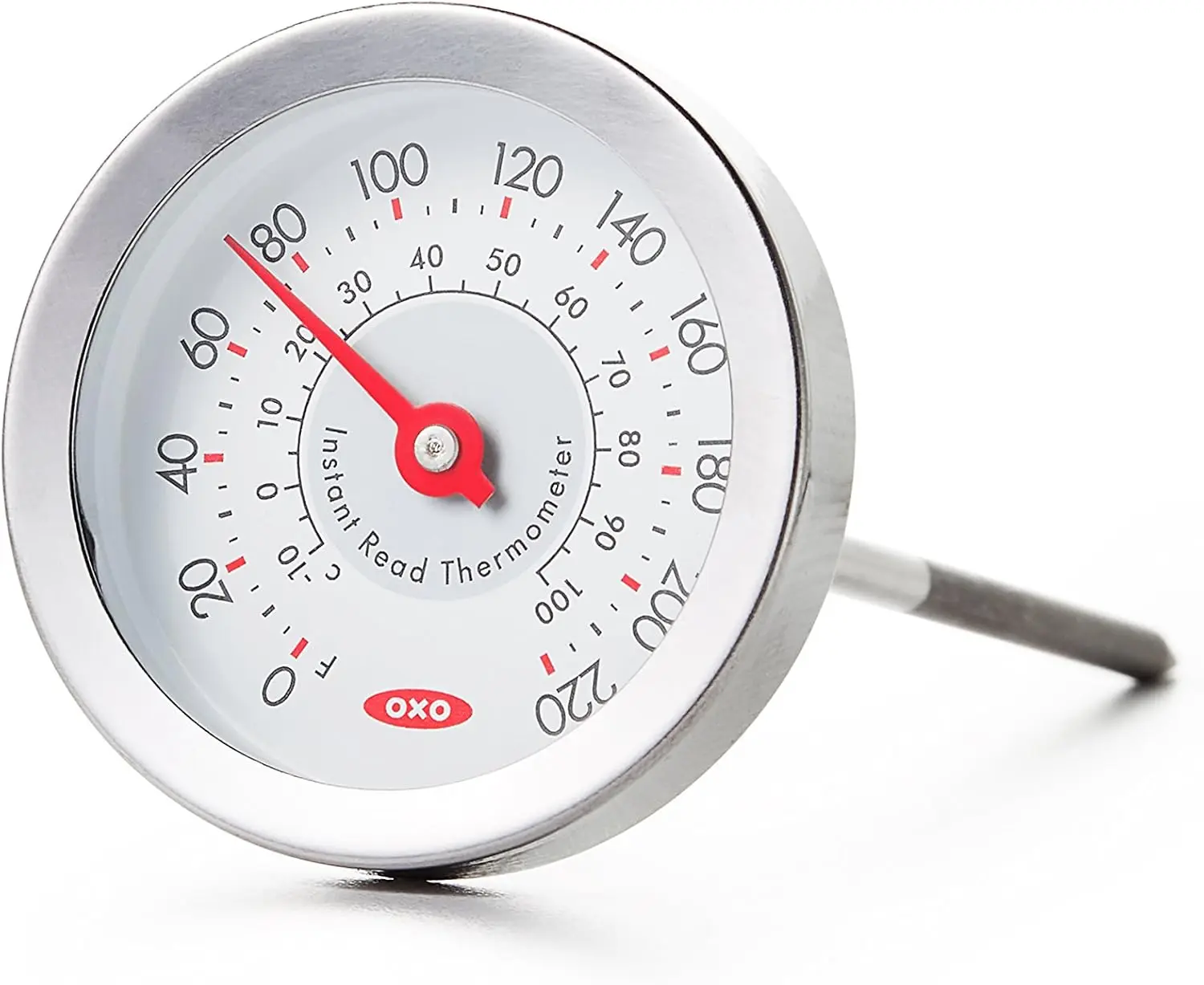 Instant Read Meat Thermometer with Quick Accurate Temperature Readings and Easy-to-Read Display