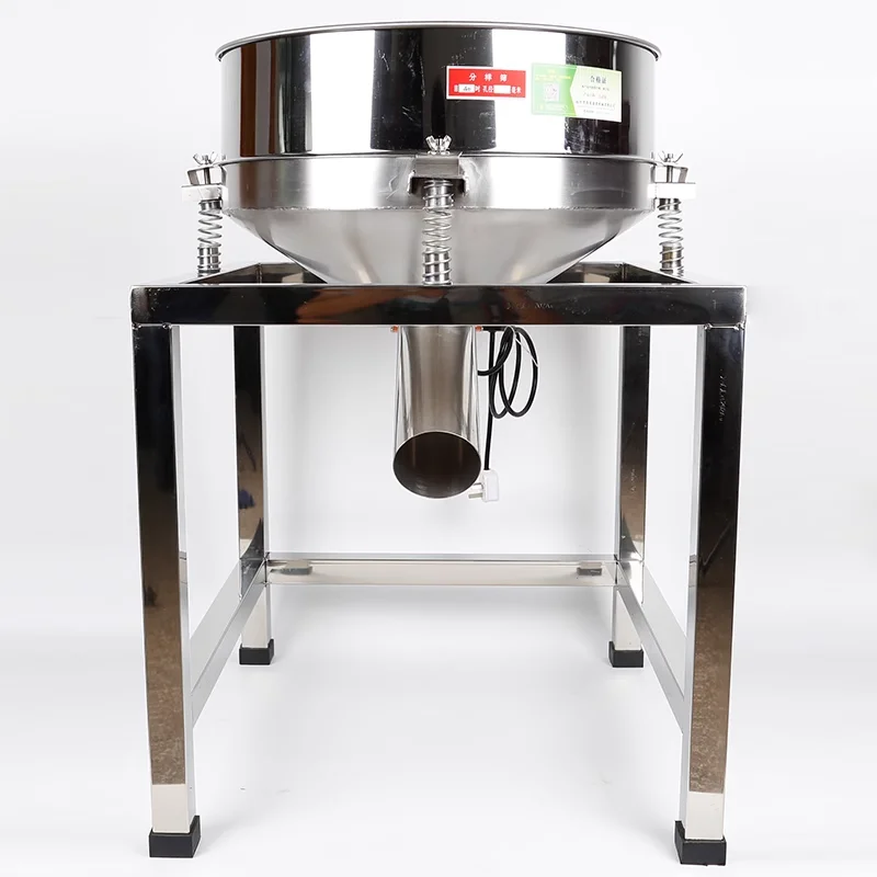 Electric Stainless Steel Rotary Vibrating Separator For Food Powder Sieving With Engine High Productivity 380V/220V 101-200L/H