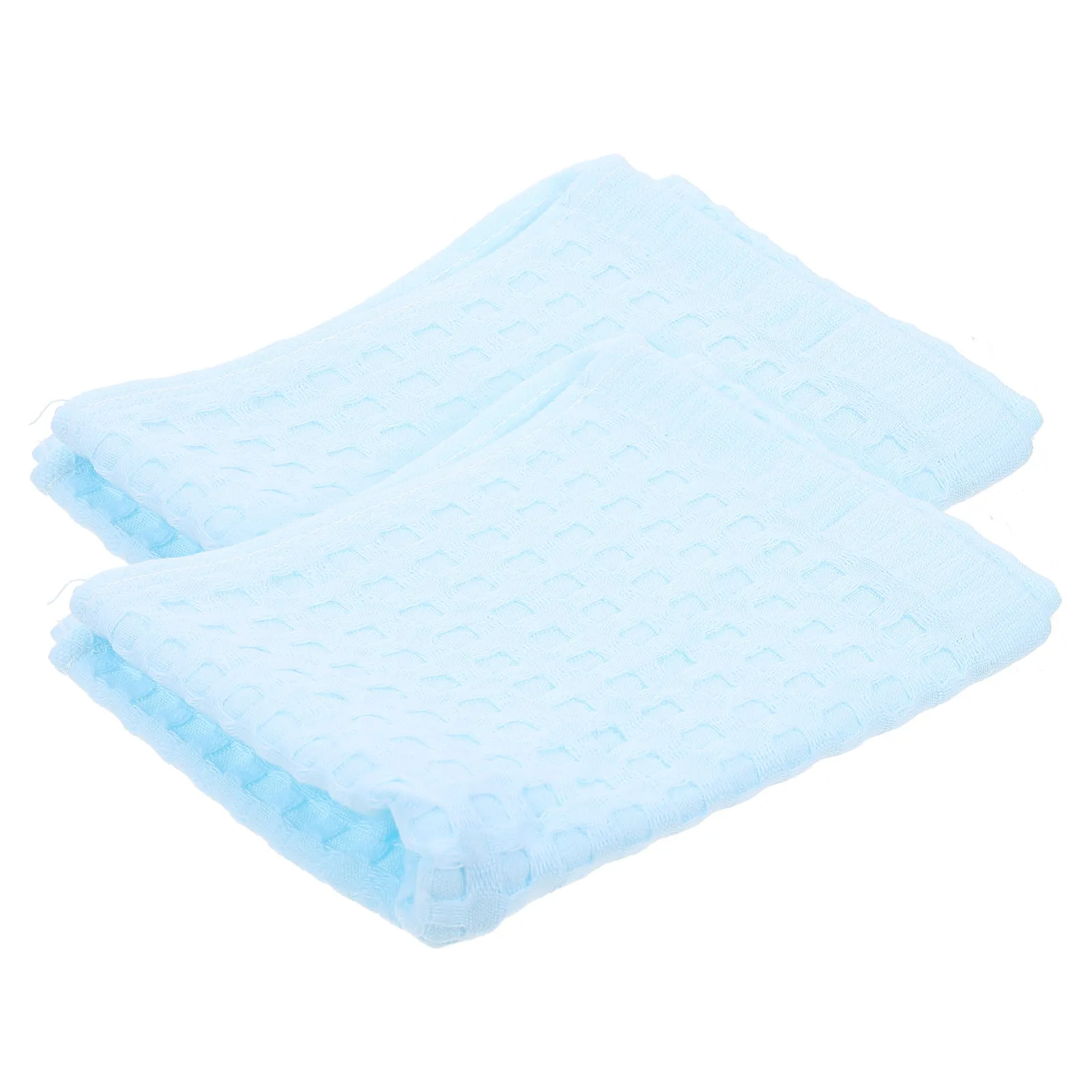 

2Pcs Cotton Waffle Baby Towels Breathable Soft Face Cloth Burp Wipes Makeup Remover Washable Absorbent Hand Drying Towels