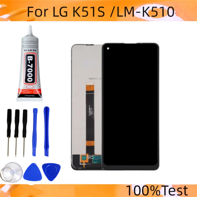 Original 6.5'' For LG K51S K51 S LMK510EMW LM-K510EMW LM-K510 LCD Display Touch Screen Digitizer Assembly Repair Parts