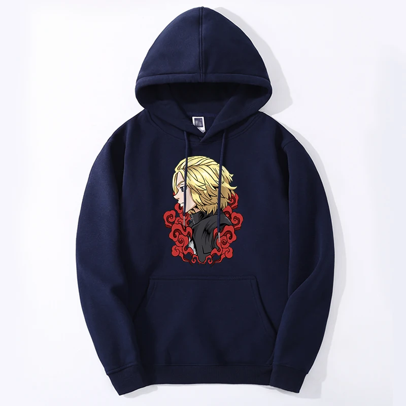 Tokyo Revengers Winter Hoodies men women Mikey anime Hooded sweatshirts Hooded Neck Fashion Long Sleeve Streetwear Clothes