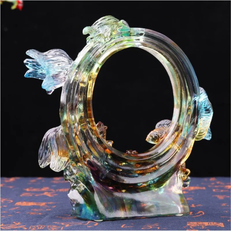 Traditional Wax-Removing Glazed Leaping Over the Gate Horse Spirit Golden Dragon Fish Wealth-Attracting Glaze