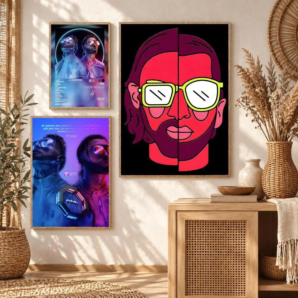 France Rapper P-PNL Painting Calligraphy Modern Canvas Wall Art Prints for Living Room Decor | Wall Decals