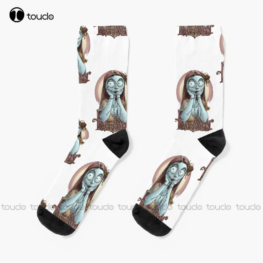 

Lovely Sally Socks Halloween Work Socks For Men Fashion Creative Leisure Funny Art Abstract Oil Painting Socks Unisex Adult