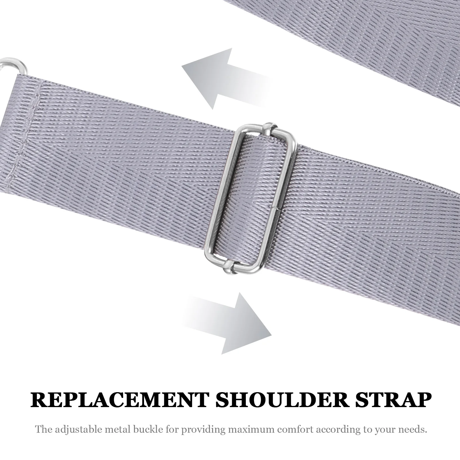 

1pc Universal Shoulder Strap For Bag Replacement Padded Nylon Adjustable Buckle Durable Removable Shoulder Pad Compatible With