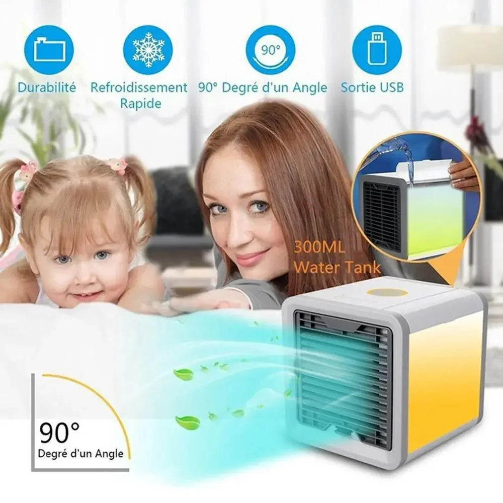 Fans Mini Air Conditioner USB Air Cooler Humidifiers Purifier Table Fan Home Office Refrigerating