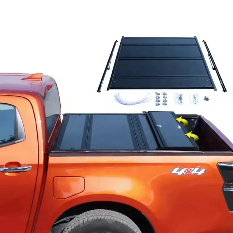 

4X4 Aluminum Folding Truck Bed Cover Hard Tri-Fold Tonneau
