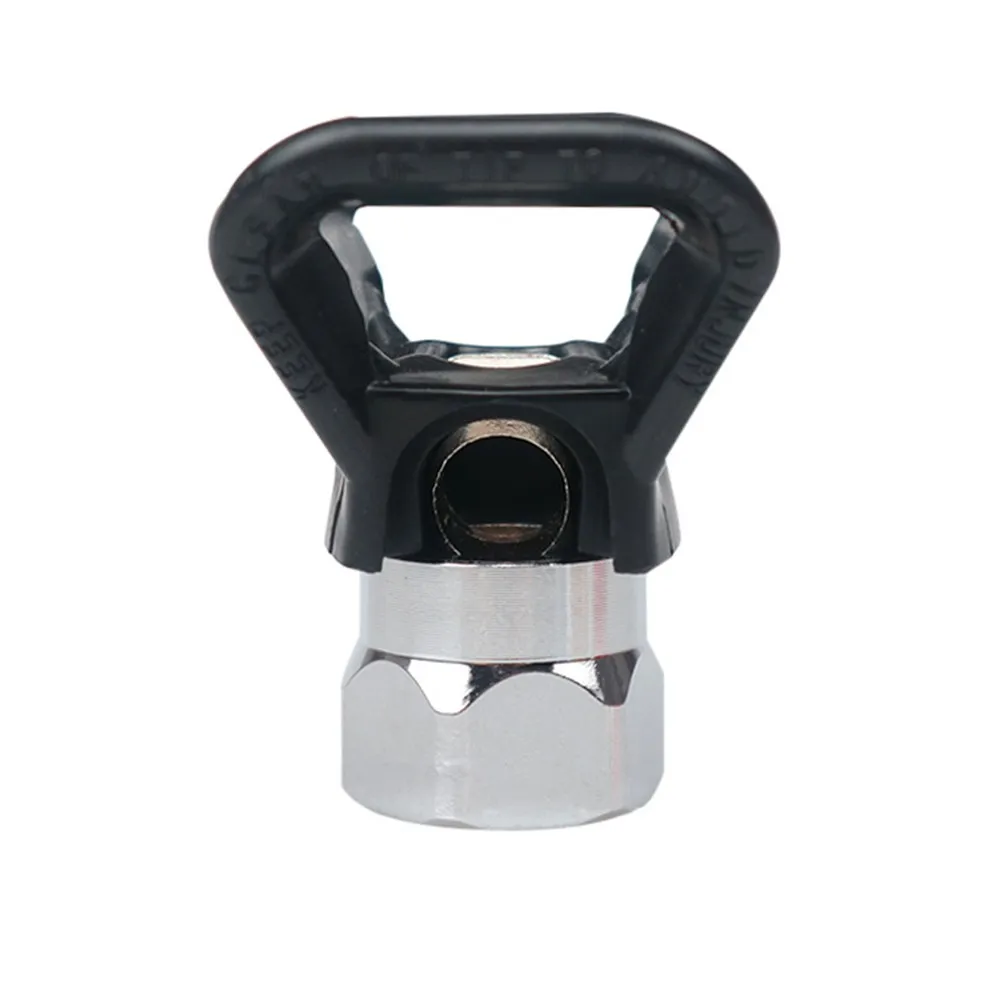 Airless Sprayer Nozzle Seat Guard Replacement Part with G7/8 14 Thread Size Metal and Plastic Materials for Reliable Protection