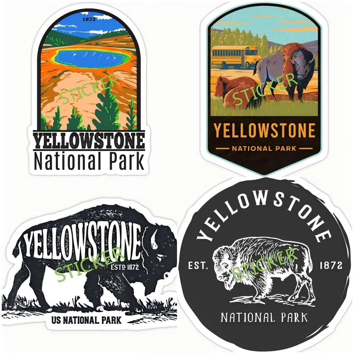 

Yellowstone National Park decal Personality Waterproof Car Accessories