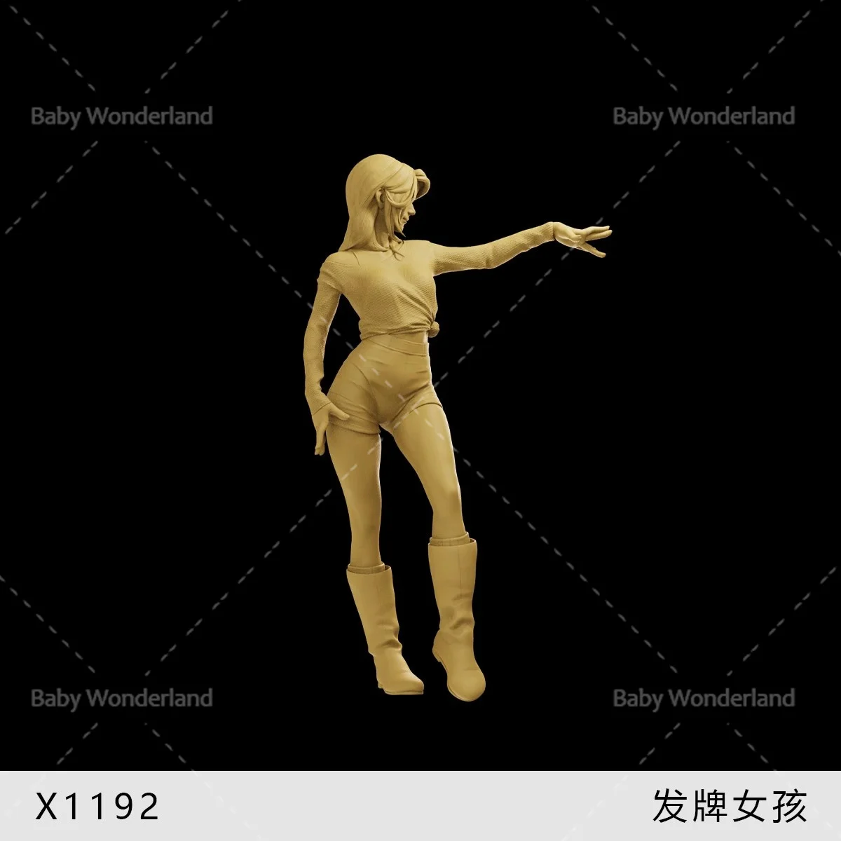 In Stock X-1192 1/64 1/43 1/35 Confident Card Dealer Girl Figures Model Creative Photography Scene Car Vehicle Toys