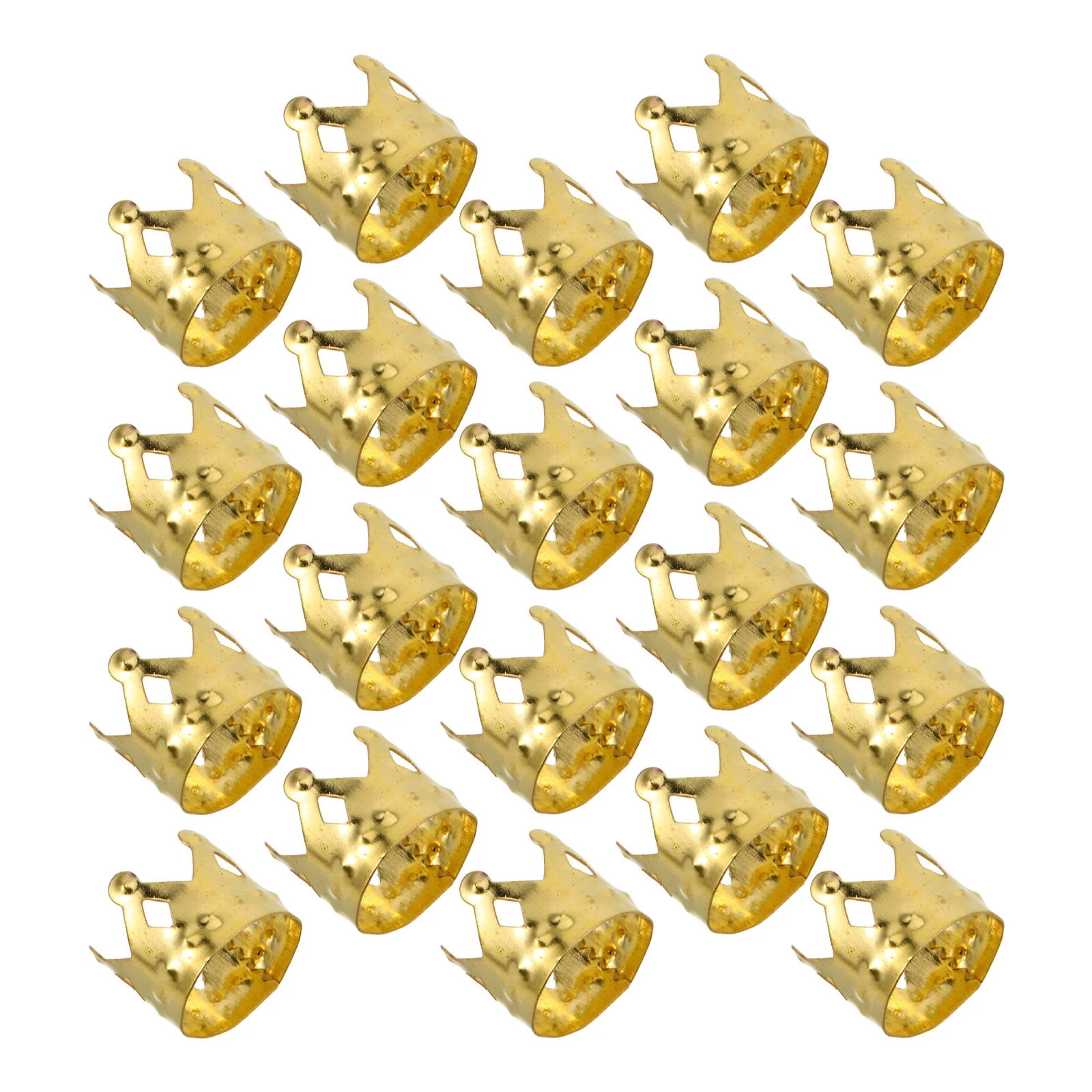 

100Pcs Dreadlock Hair Accessories Golden Metal Braids Cuffs Charms Clips Hair Jewelry Passion Twist Decoration