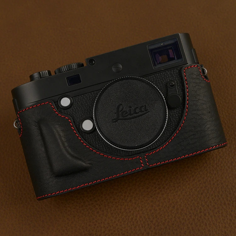 

Genuine Leather Camera case Video Half Bag For Leica M240-P M240 M262 M246 TYP246 MM M-D ME and Battery port Handmade