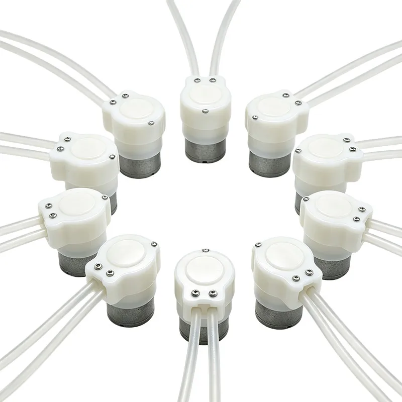 10PCS P310 3.7V DC Mini Peristaltic Pump 6V Gel Pumps for Liquid Measurement Micro Pump