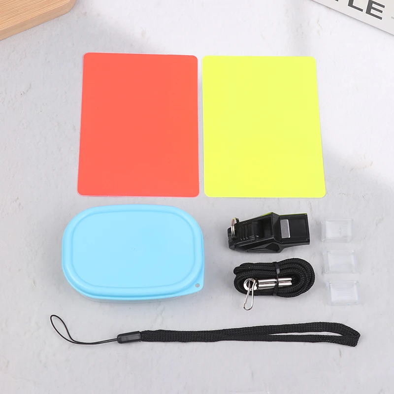 

1 Pc Whistle Yellow And Red Cards For Basketball Soccer Volleyball Futsal And Handball Referees Futsal