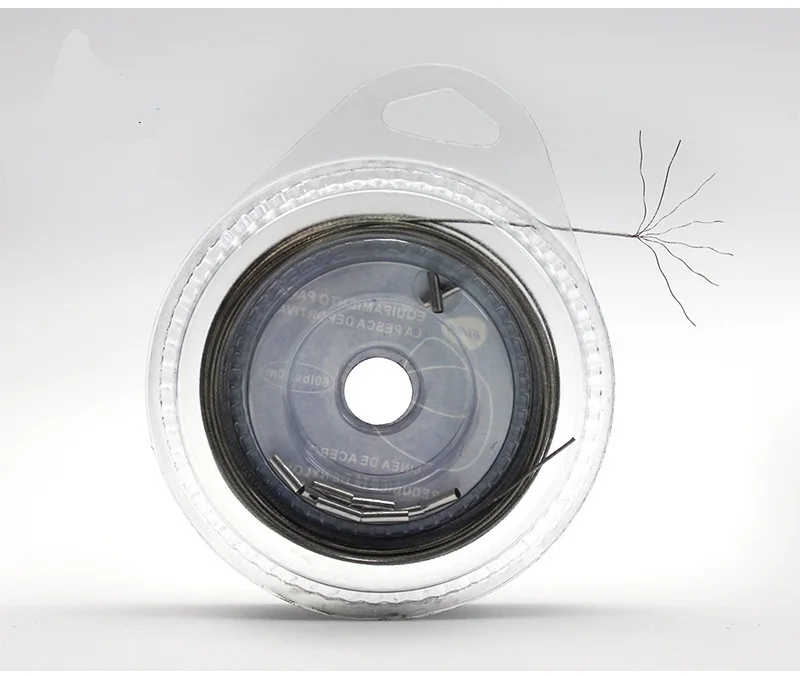 Stahl-Angelschnur 10M 7-Strang Geflochtener Angelschnur 10lbs-200lbs Hochfester Köder-Vorfachschnur für Meeresangelzubehör – Detail 3