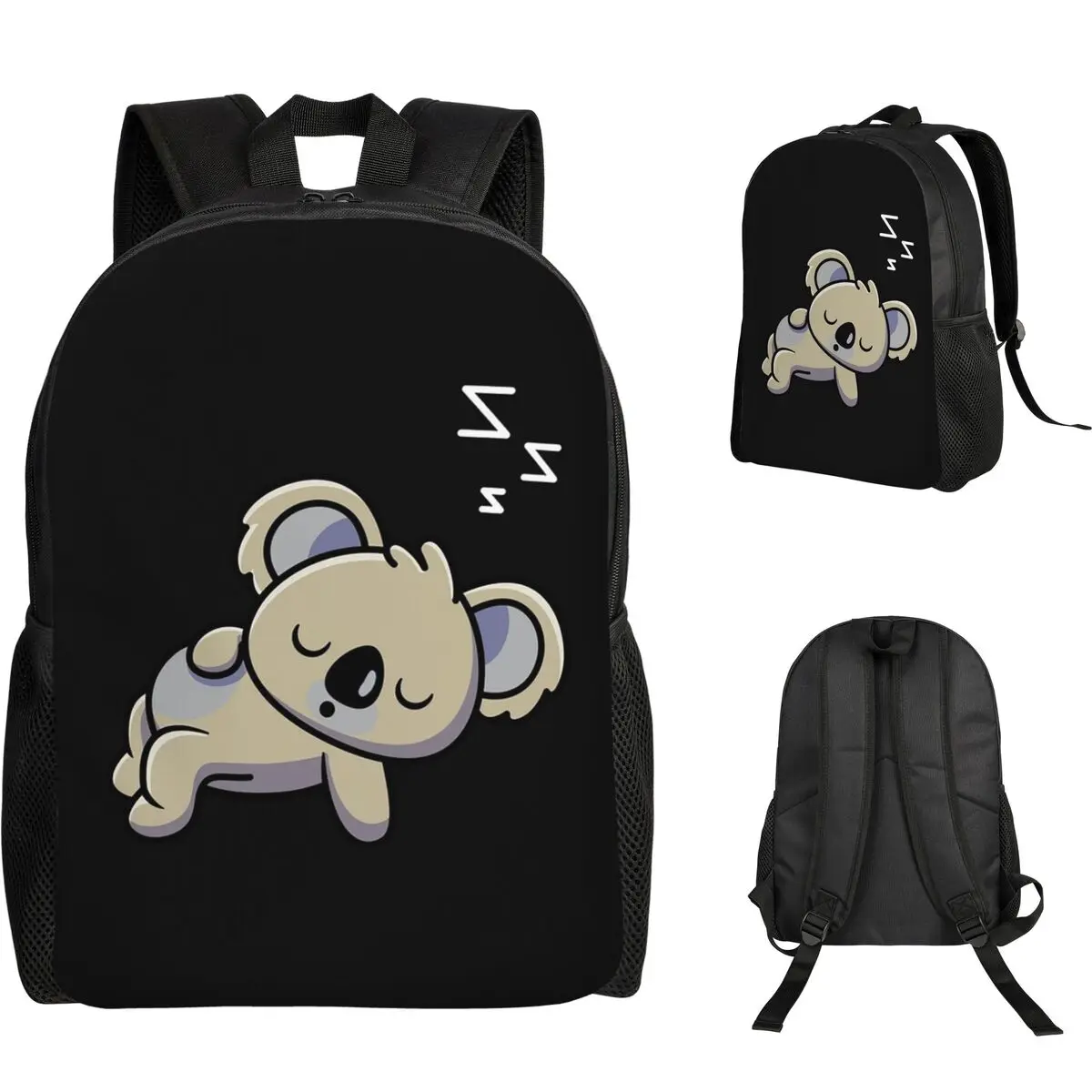 Cute Baby Koala Sleeping Good Night Backpack Student Boys Girls BookBag School Bag Computer Shoulder Bags