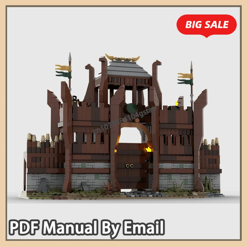 

Серия Moive, ворота Рохана, строительные блоки, кольцо, Idoras, дверь, ретро, средневековые ворота, сборная модель, игрушка-головоломка, подарок на день рождения