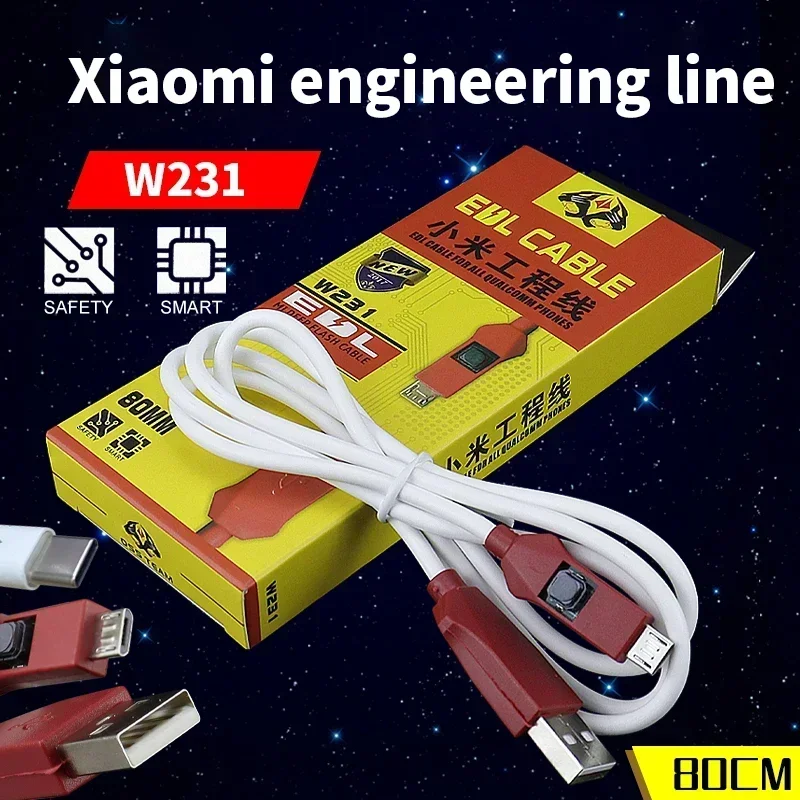 Obrázek 5: OSS W230 W231 univerzální EDL kabel 9008 levý bok lodi inženýrství linky pro qualcomm Xiaomi Redmi hluboká blesk odemknout telefon oprava nářadí