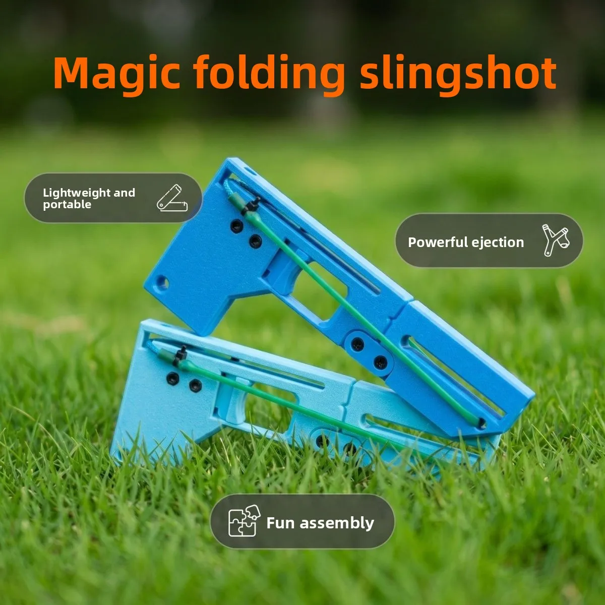 3D Printing Upgraded Thickened PLASTIC Foldable Magic Pivot Card Slingshot Toy Outdoor Toy MagaPivot Card EDC Pocket 6MM BULLETS