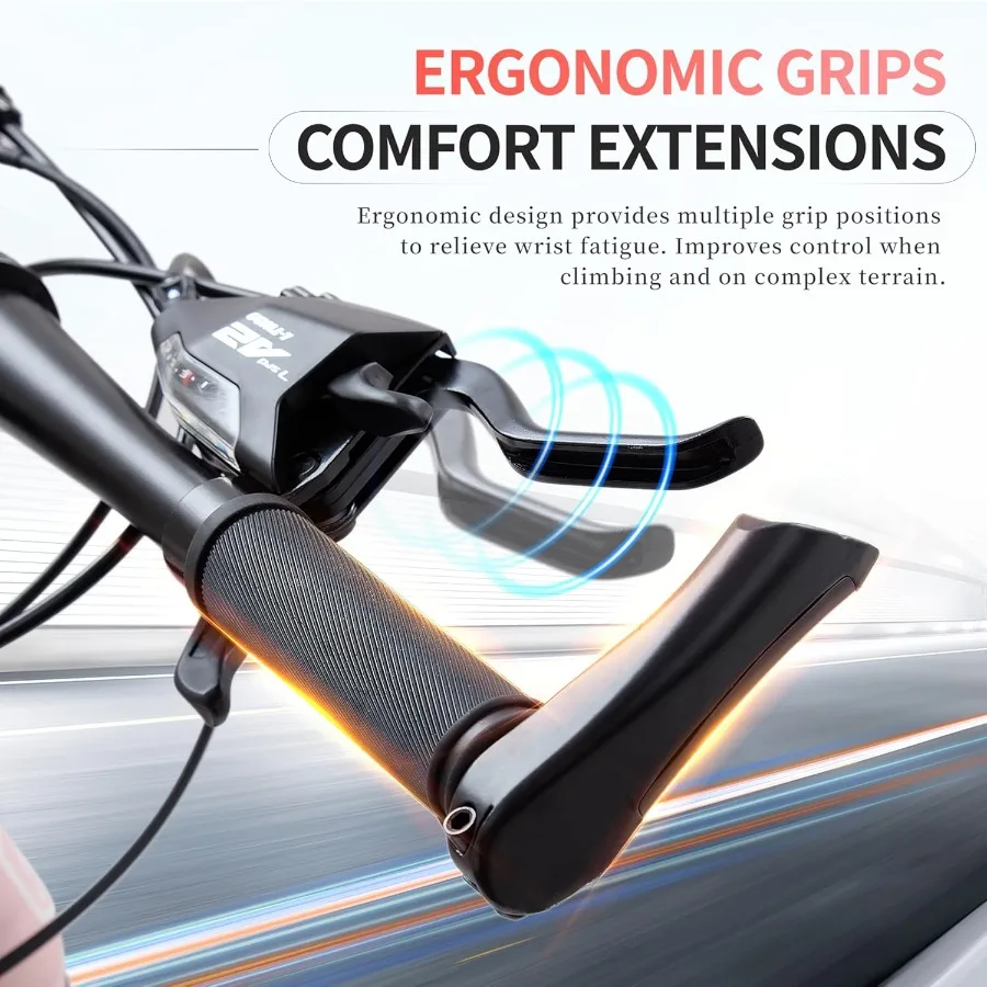 Bicicleta de Montaña de 24 pulgadas para hombres y mujeres con 21 velocidades neumáticos gruesos de 2,125 pulgadas sistema de suspensión doble completa frenos de disco Inter