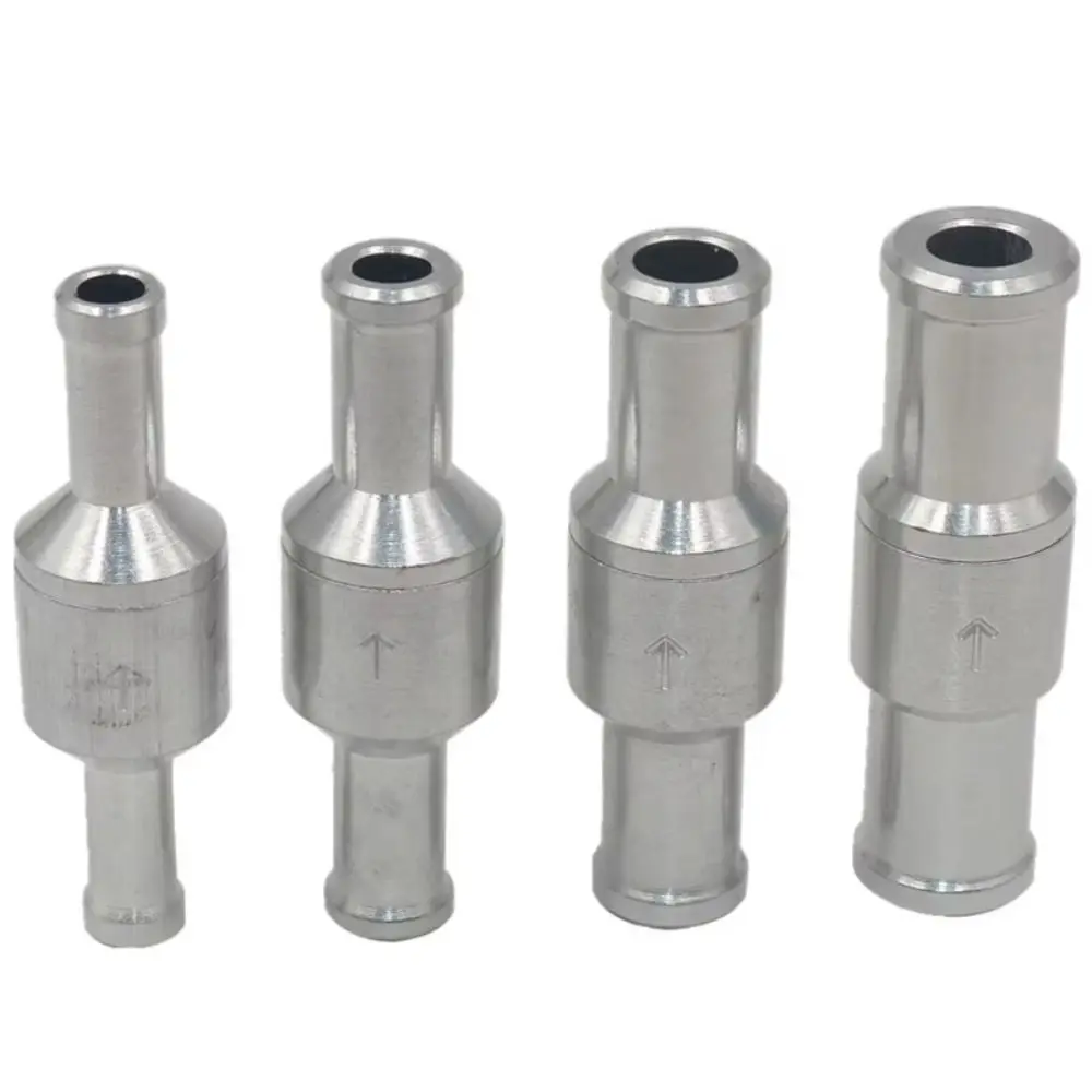 Aluminium Non Return Check Valve Chrome NBR Rubber Inline Check Valve High Reliability Professional Grade Vacuum Valve