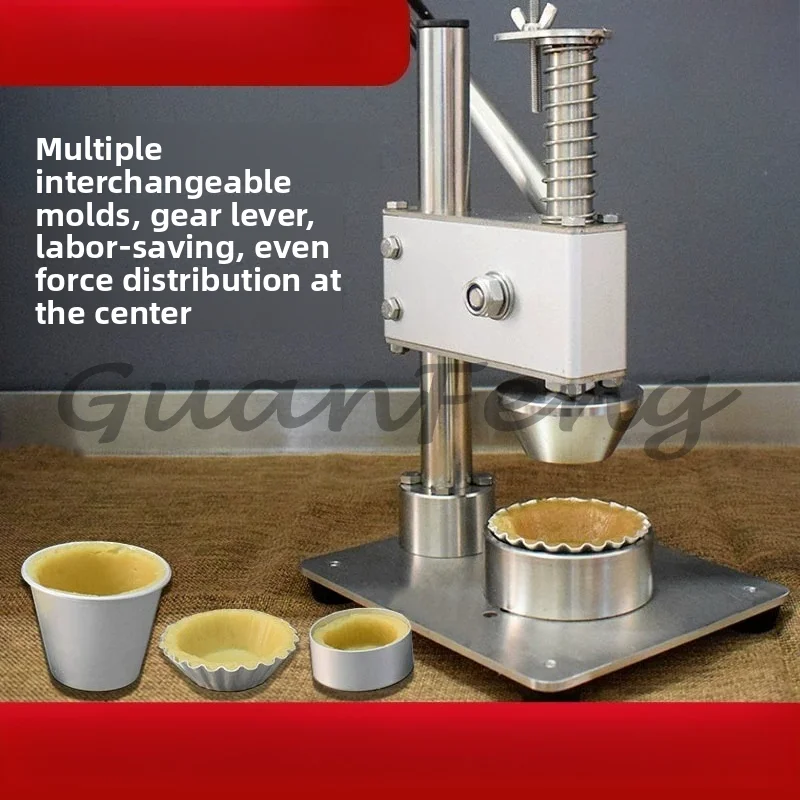 Commercial Tartlet Forming Machine Manual Egg Tart Maker Baking Press Shape Machine Stainless Steel Snackautomaten