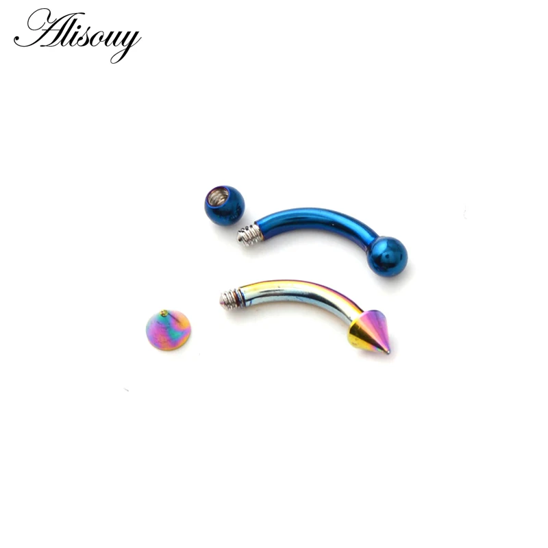 1 قطعة هيئة ثقب المجوهرات حدوة الحصان الحاجز ثقب الأنف الشفاه الدائري الأذن الحاجب ثقب منحني الحديد بيجو Earlets