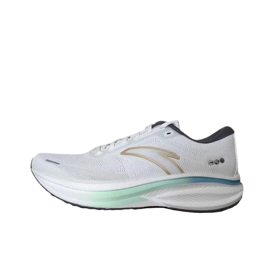 

Anta Cushioning Breathable Lightweight Low top Casual Running Shoes Men's Papyrus White Pure Gray 112535562R-5