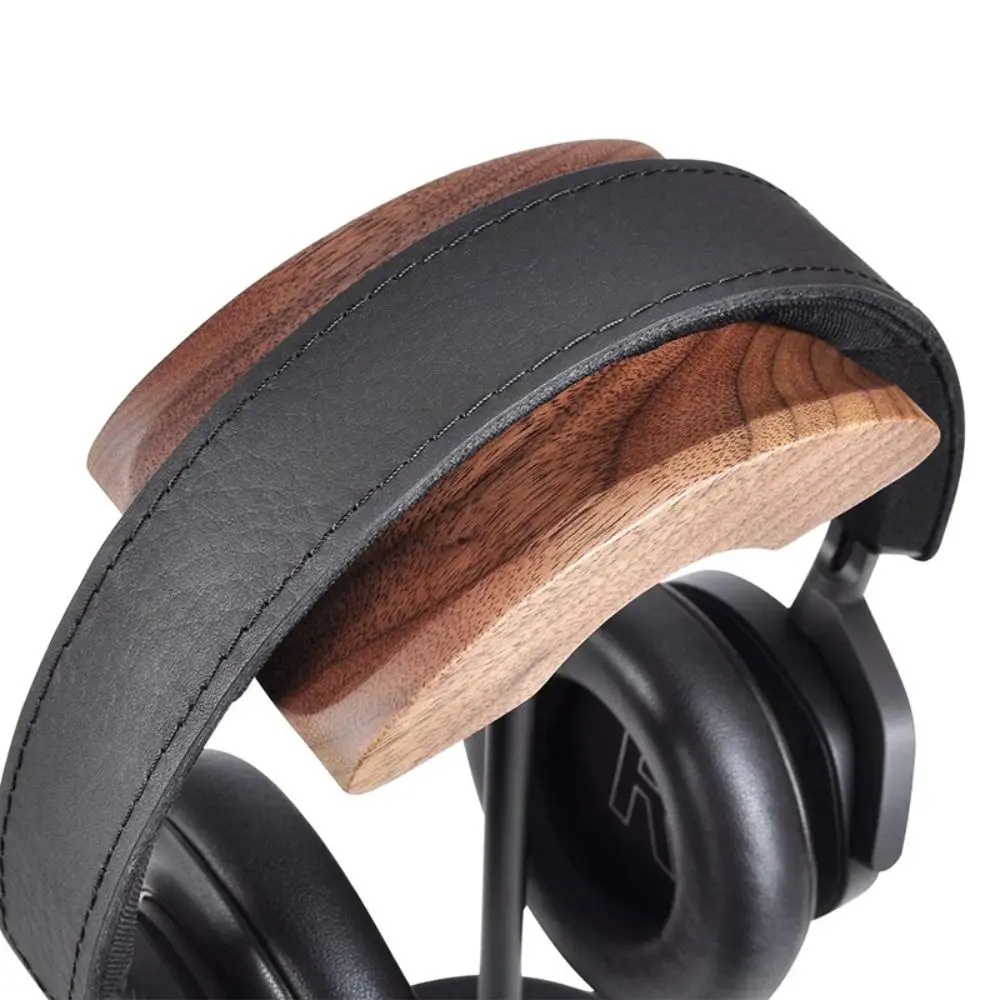 Kopfhörerhalter aus Walnussholz, Aluminiumlegierung, Tisch- und Schreibtischhalterung, Gaming-Headset-Halter, stabile Metallbasis, hohe Qualität. – Detail 9