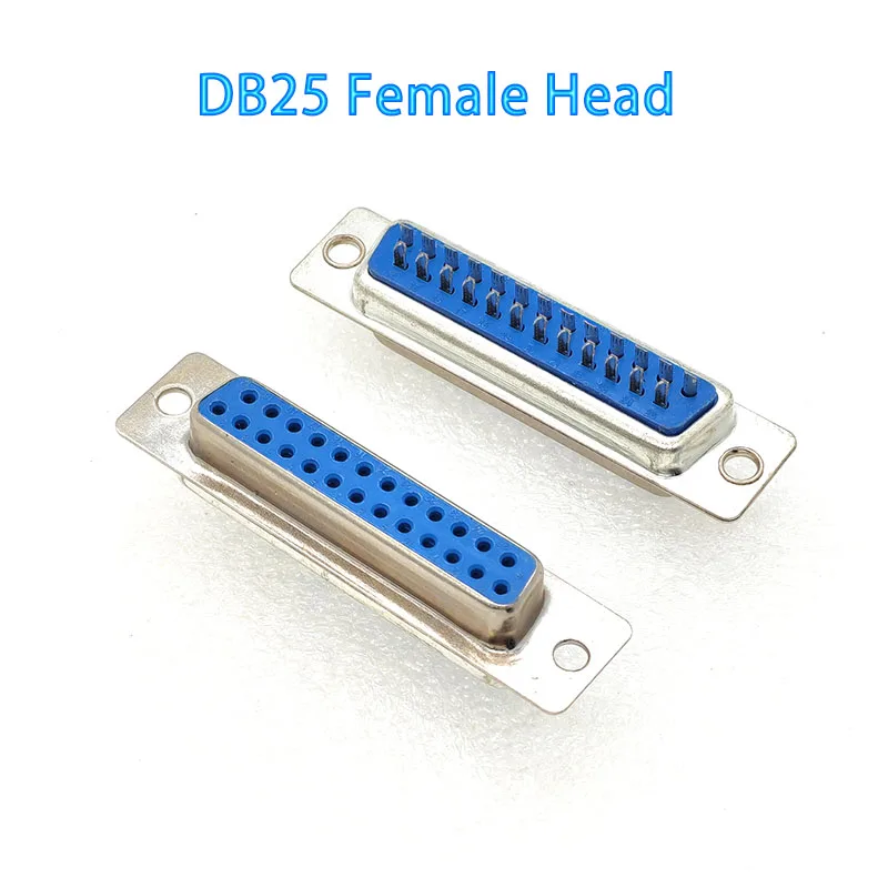 100pcs HDDB25 Male Female 2 Row Welded Connector High Speed RS232 Serial Port, Tin Phosphorus Bronze Terminals Durable, Secure)