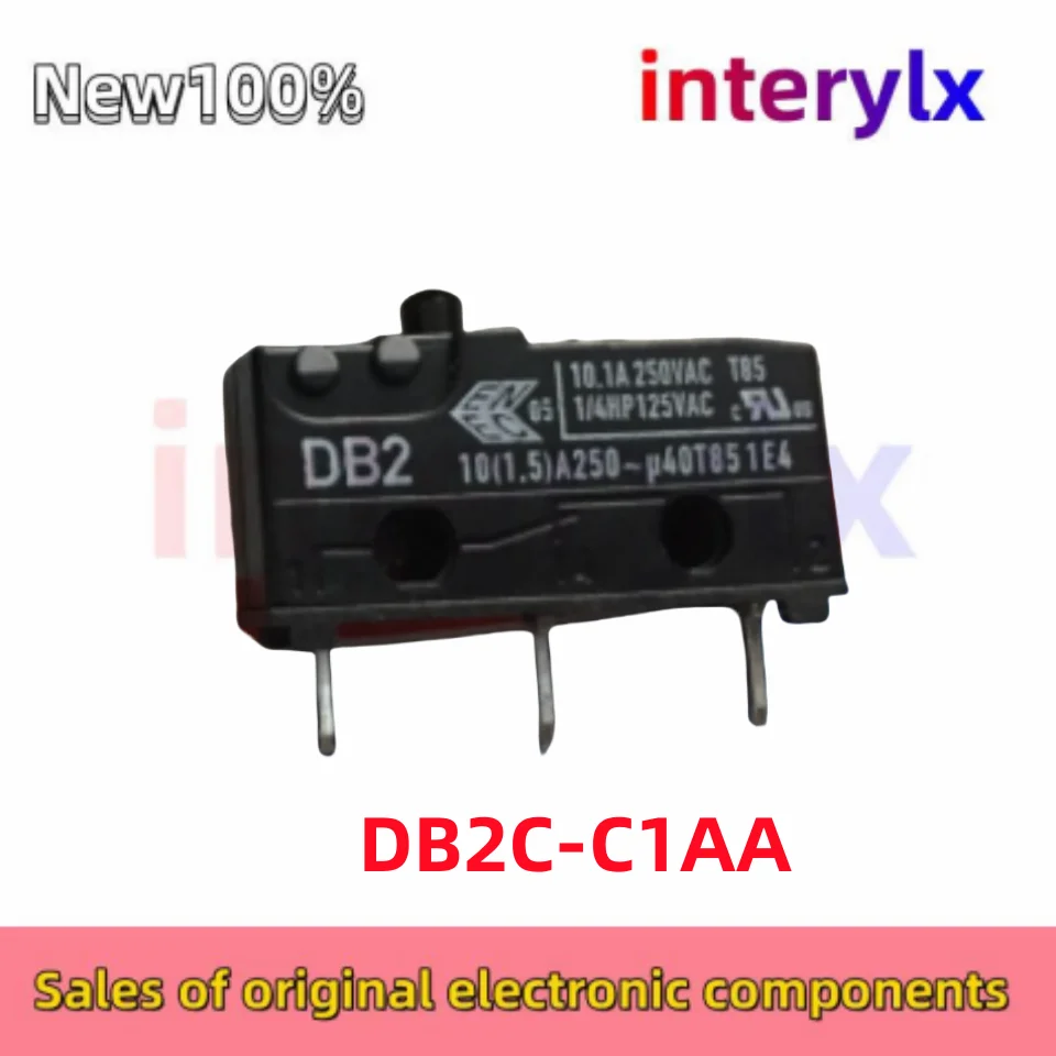 1Pcs/Lot DB2C-C1AA Cherry DB2 Micro switch stroke limit reset button 3 pin 10.1A