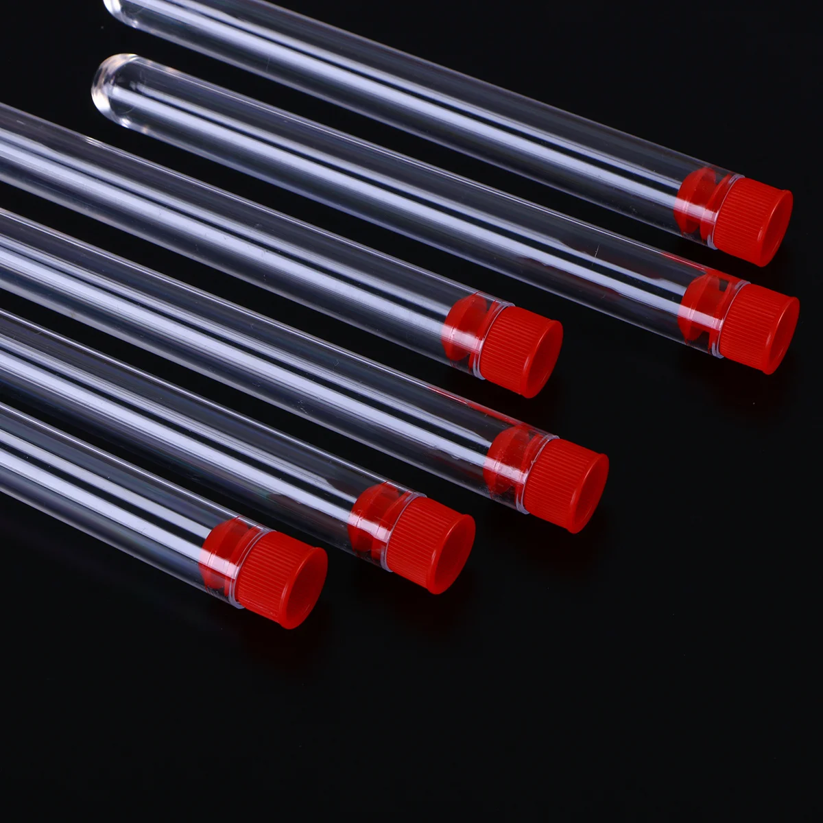 

10 pcs 15X150Mm Plastic Test Tube Clear Hard Shell Durable For Liquid Experiment Small Craft Candy Wedding