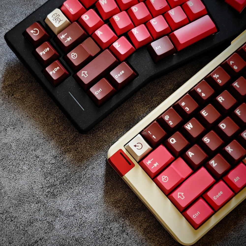 ECHOME Gold Velvet Cake Theme Keycap Set ABS Custom Keyboard Cap Cherry Profile Key Cap per accessori per tastiera meccanica regalo