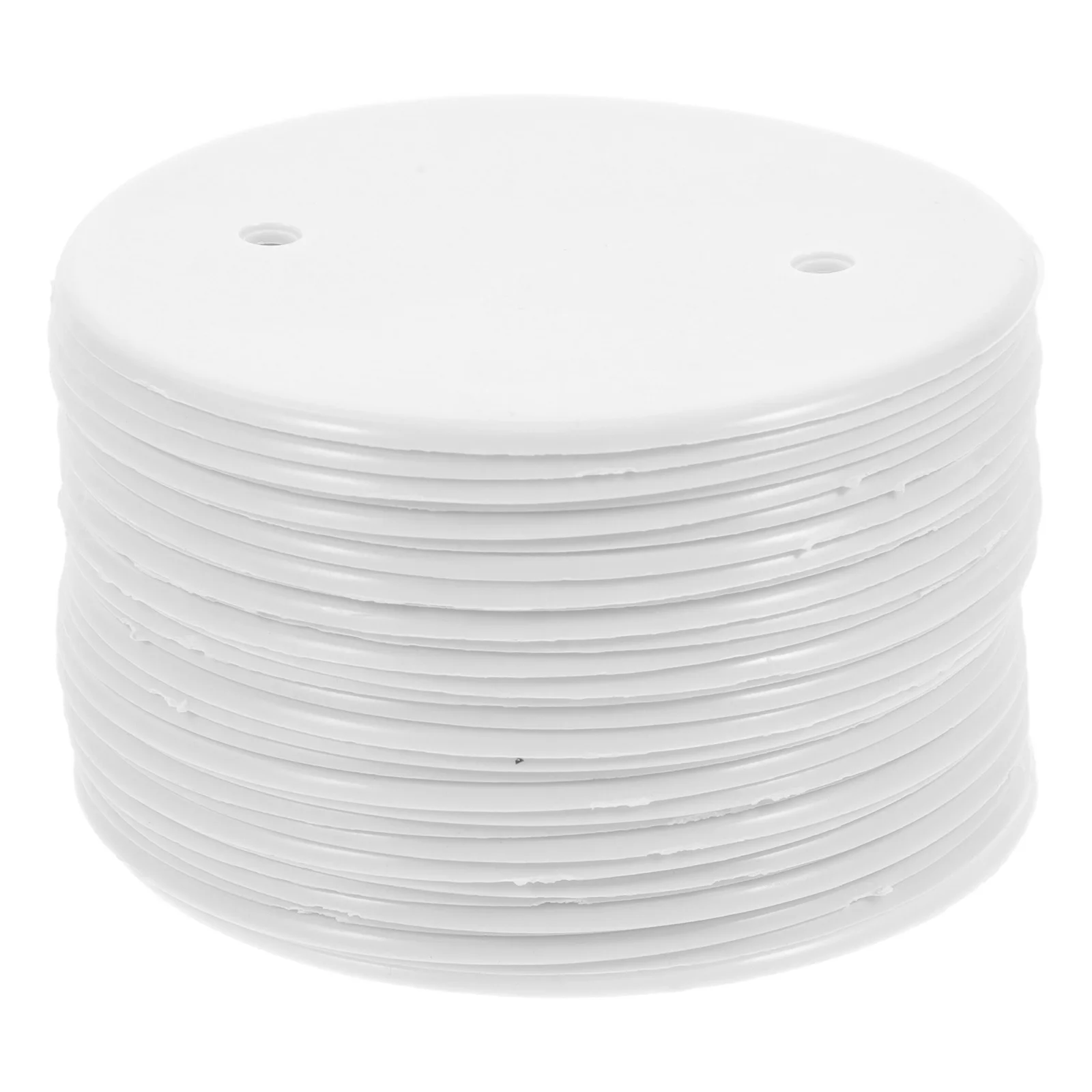 30 Pcs Plugs Wire Round Cover White Outlet Covers Panel Wall Electrical Home Socket Access for Drywall