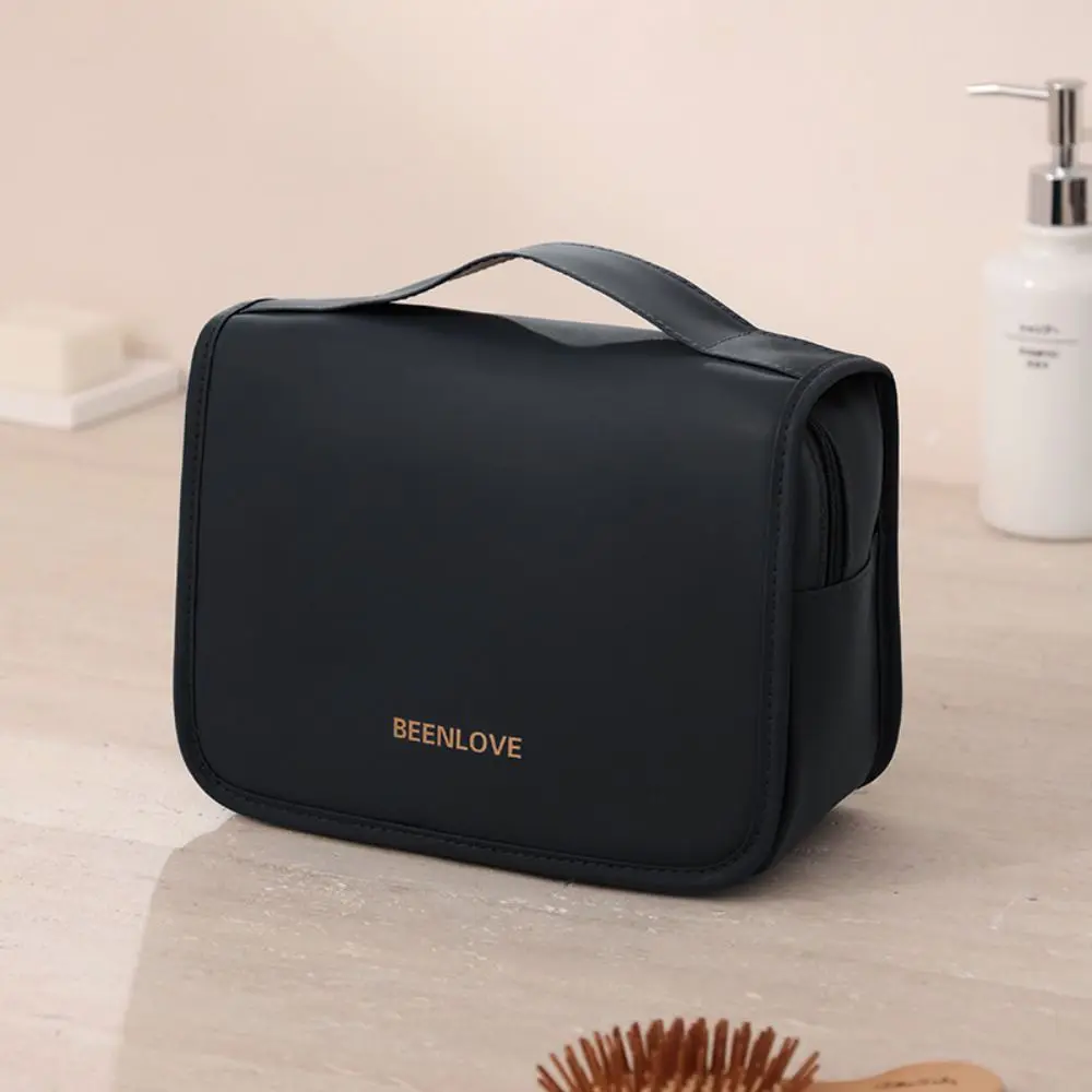 Bolsa de mano de nailon para maquillaje, bolsa de almacenamiento impermeable de gran capacidad a prueba de polvo, bolsa colgante, bolsa de viaje multifuncional