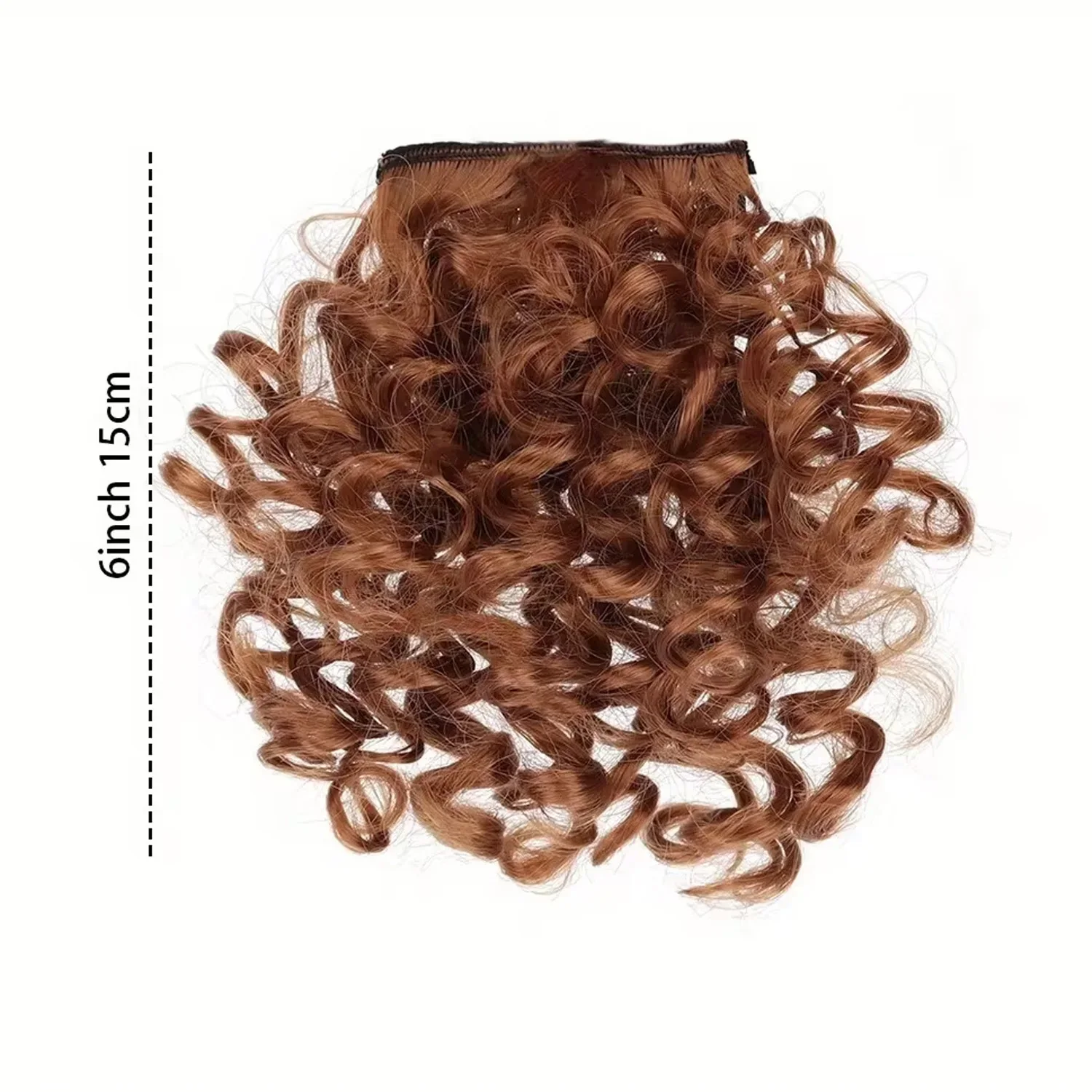 Synthetic Bangs wig Afro Kinky Curly Wig Extensions For Women Natural Hairpieces Heat Resistant Fiber Clip in Hair