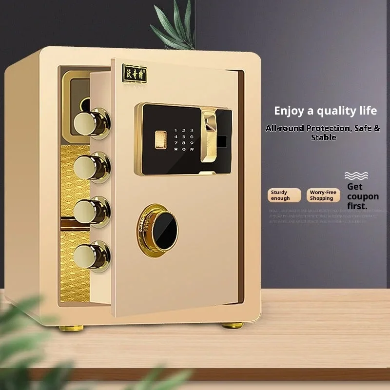 Digital Electronic Password Safe Box Home Office Hotel Concealed Wall Mini Fireproof Security Armored Wardrobe Large Deposit