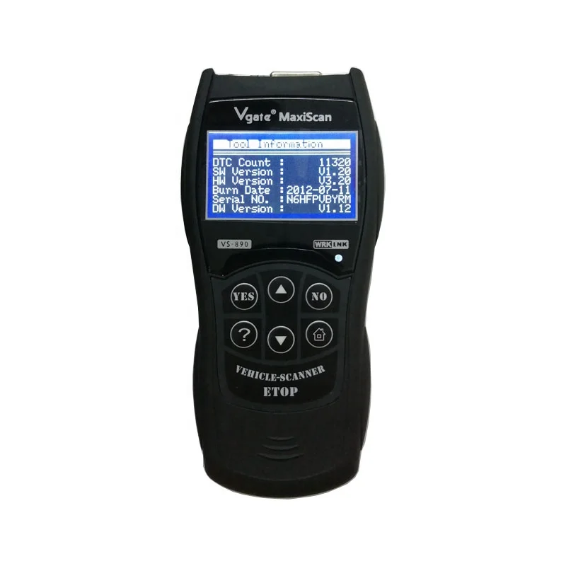 

Vgate Scan Tool Maxiscan VS890 Code Reader OBD2 Car Scanner Auto Diagnostic Tools