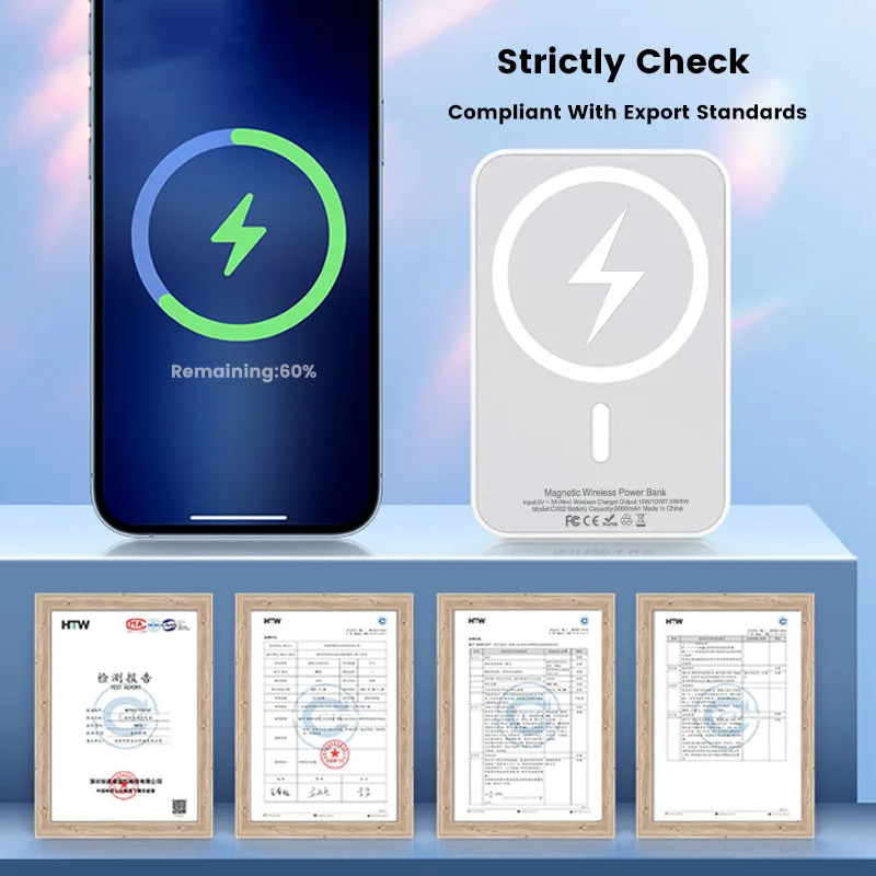 Nuovo caricabatterie wireless portatile magnetico Power Bank da 10000 mAh 15 W per batteria esterna Apple per batteria di backup iPhone Magsafe