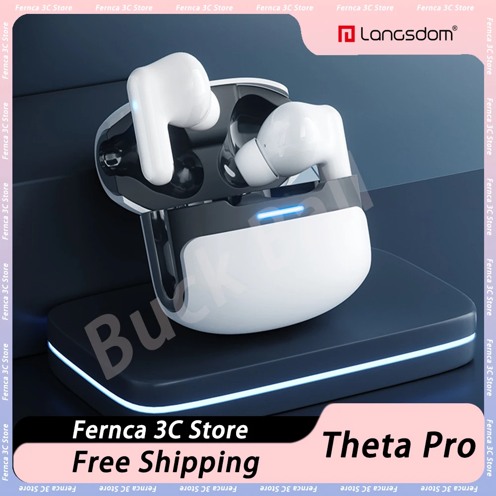 

Langsdom Theta Pro In-Ear Bluetooth Earphone Noise Reduction Bluetooth 5.3 Long Battery Life Low Delay Wireless Gaming Earbuds