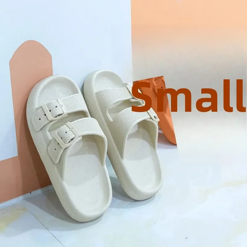 

Thick Bottom Slippers Wear Resistant Double Buckle EVA Outdoor Indoor Women's Summer Sandals Couple Home Slippers Amagi