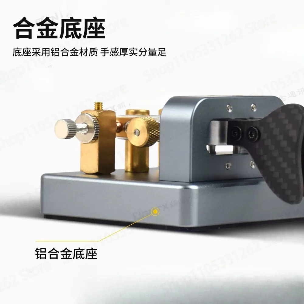 VK-6 Shortwave Automatic Key Morse Code Telegraph Key Aluminum Base