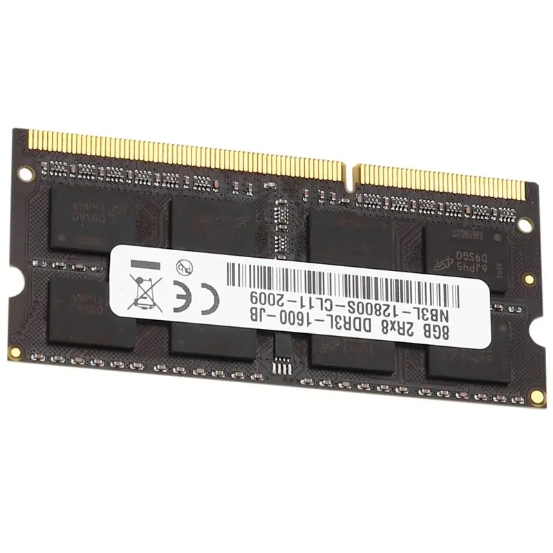 AT82-DDR3 8GB Laptop Ram Memory 1600Mhz PC3-12800 1.35V 204 Pins SODIMM Support Dual Channel For AMD Laptop Memory