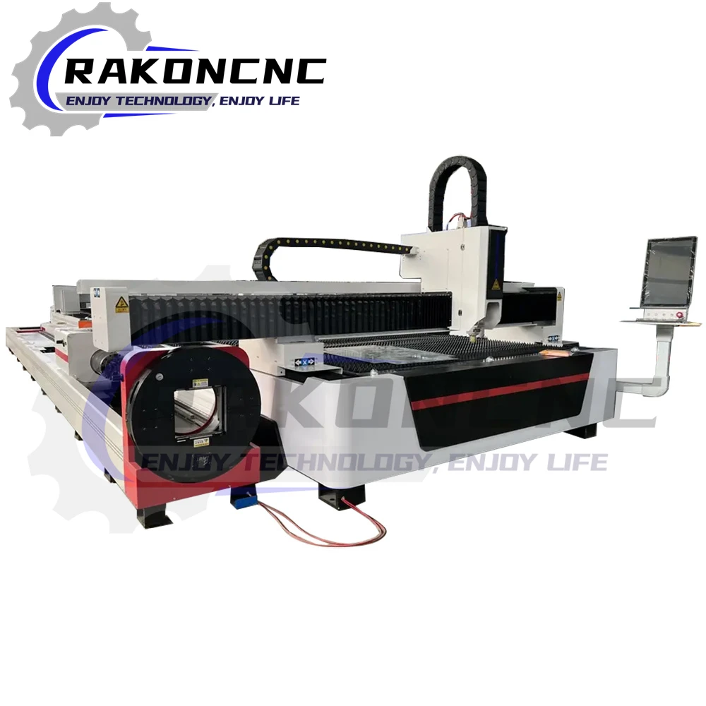 

Metal Plate Sheet And Pipe Tube Laser Cutter CNC Fiber Laser Cutting Machine With Rotary