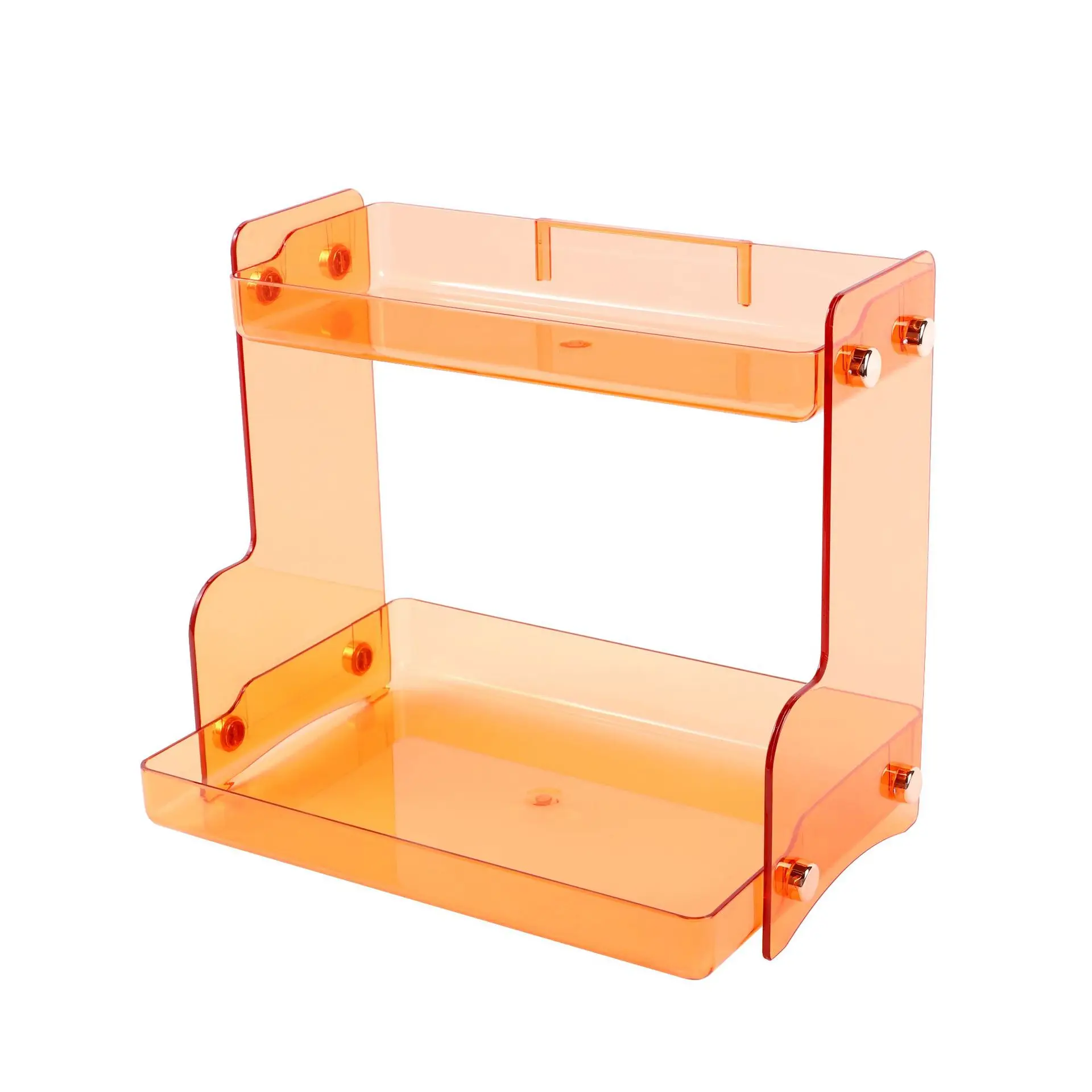 

Двухслойная полка для хранения, настенный ящик для хранения, настольный держатель для туалетной косметики, туалетного столика